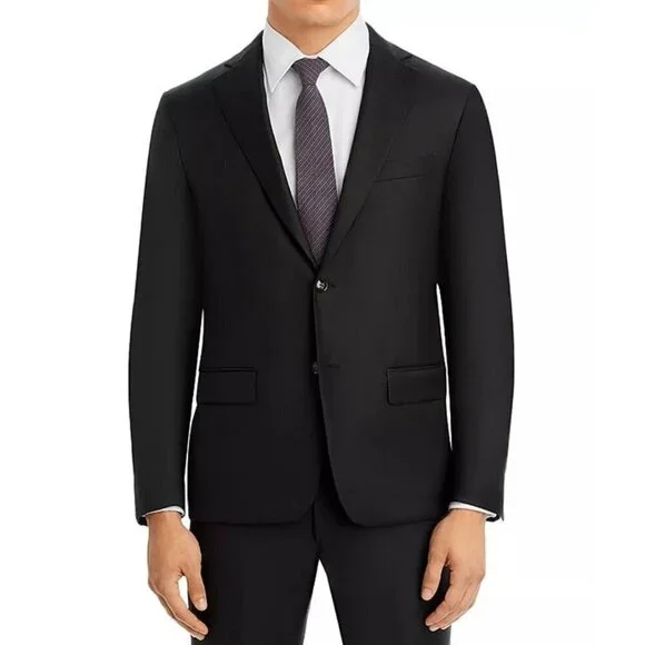 Robert Graham Modern Fit Sharkskin Hunter Green Suit Size 38R (MSRP $598) - Picture 1 of 7